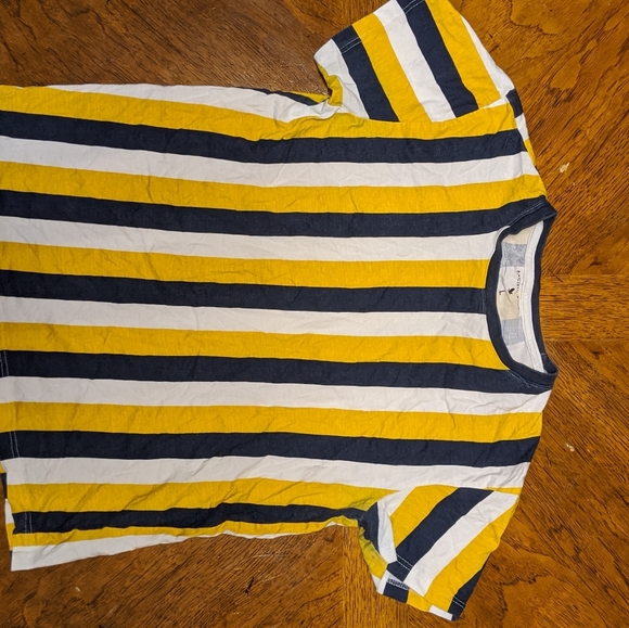 Yellow and Navy striped tee - Picture 1 of 1